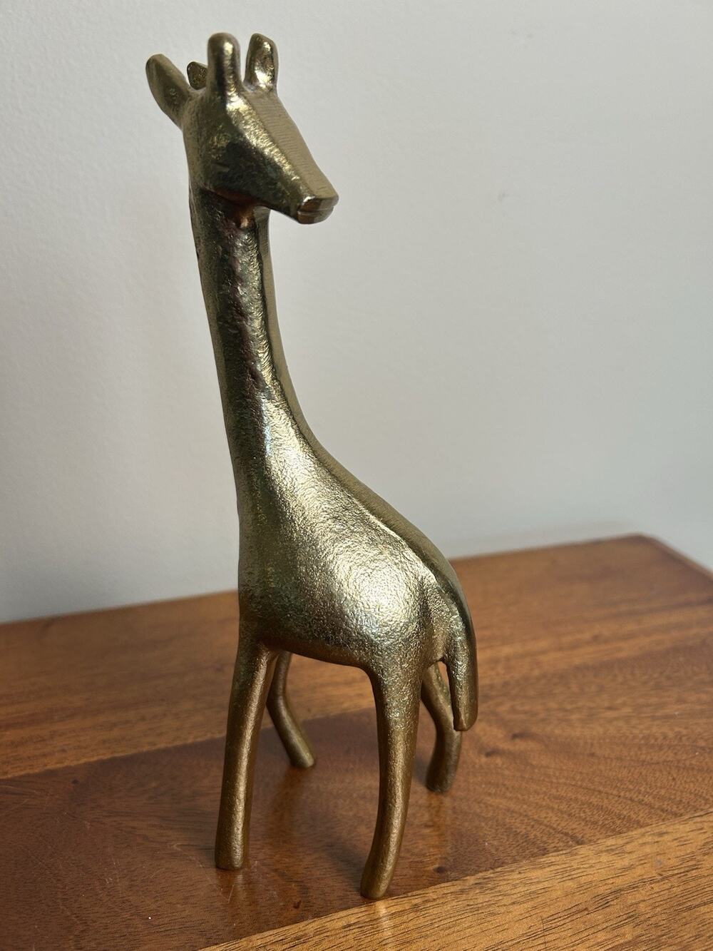 Nate Berkus Decorative Giraffe Figurine Statue Gold Finish 9.5” Safari